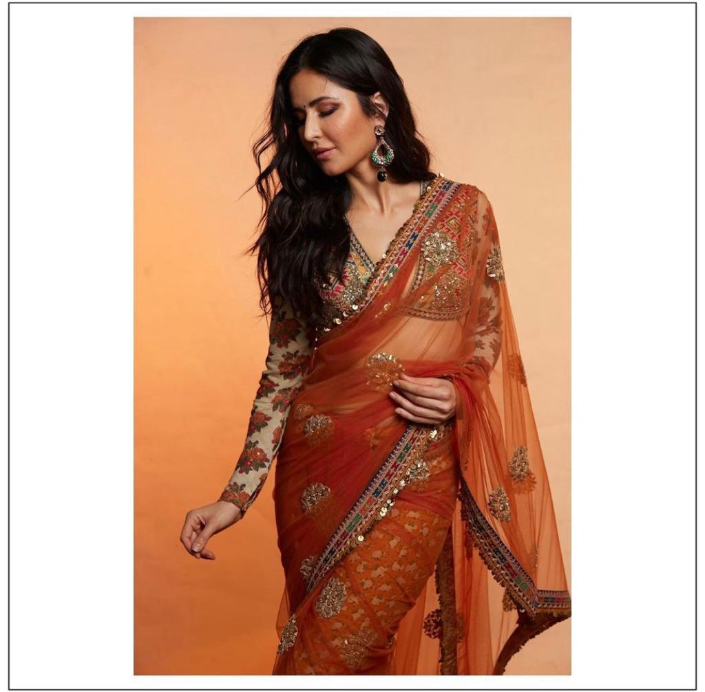 Karwa Chauth 2021: Katrina Kaif in Sabyasachi 